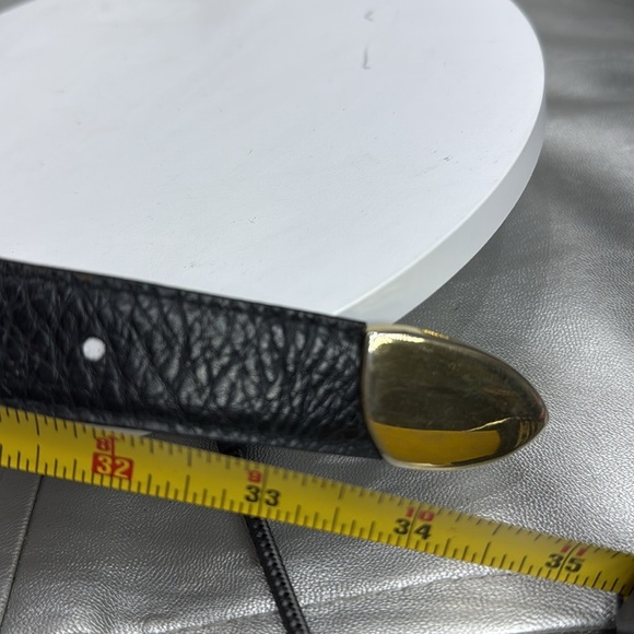 (H) Cherokee vintage Y2K, Black Belt with Gold Buckle, Size M. - Picture 10 of 14
